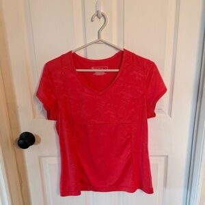 👚🍣Tek Gear Women's Salmon/Coral V-Neck Short Sleeve Tee🍣👚